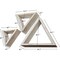 Ekena Millwork Triangle, Open Back, Vintage Farmhouse Shadow Box Shelves, Barnwood Decor Collection, PK3 DECR15SBTROBWH - alternate 5